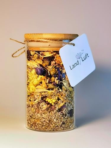 Duft Potpourri Peace im Gewürzglas LandLuft Raumduft und Dekoration zum Entspannen 100% Natur 100% naturreine ätherische Öle und getrocknete Blüten
