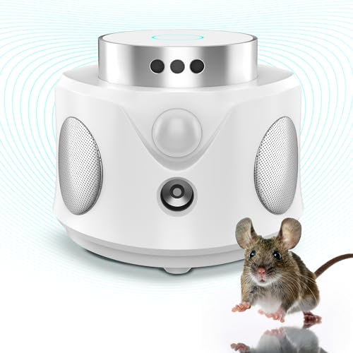 ROSHIELD Repelente de Plagas - Ahuyentador ultrasónico enchufable para el Control de plagas - Apto para Ratones, Ratas, cucarachas, Hormigas, arañas, grillos, pulgas y Gusanos de Seda