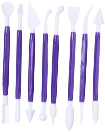 SHINEOFI 4 Cortador De Escultura Buril De Arcilla Polimérica Herramienta Para Recortar Cerámica Accesorios Para Manualidades Cortador De Grabado Herramientas De Talla De Cerámica Blue