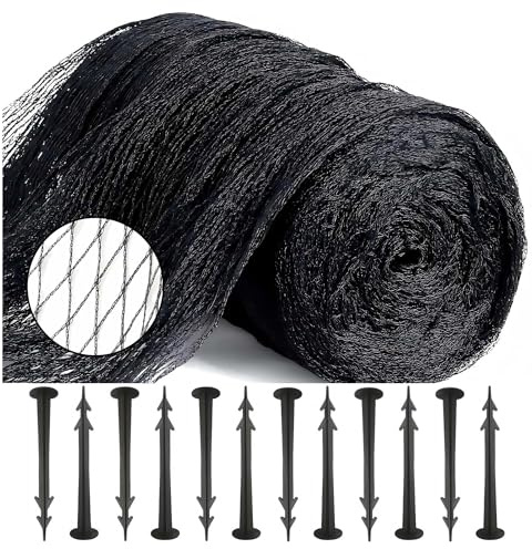 Filet de Jardin, 2x5m Filet Anti Oiseaux, Filet Bassin, Filet de Protection Jardin, Filet Jardin Potager, Filet de Protection Oiseaux, Filet Protection Oiseaux, Filet Bassin Poisson Exterieur, Noir