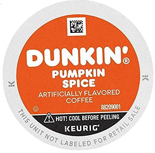 Dunkin' Pumpkin Spice Flavored Coffee, 88 Keurig K-Cup Pods