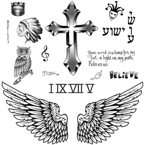 CARGEN® Kändis realistisk tillfällig tatuering sångare J.B livstorlek tillfällig tatuering bröst rygg arm ansikte ärmar fejk tatuering klistermärken för män kvinnor för pojkar flickor för konsertfest