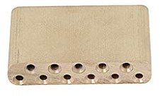 Alnicov Brass Tremolo Block 63,5 mm för Fender Strat Stratocaster Bridge