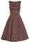 Hearts & Roses London Swing Kleid Cindy Polka Dot Vintage Rockabilly Retro, Größe:S