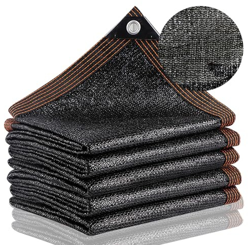 Red de Sombra, 2x5m Malla Sombra 95% UV Toldo Vela de Sombra, PañO de Sombra Invernaderos Cortavientos para Cubrir con Ojales, para Invernadero/Jardín/Pérgola/Patio Césped