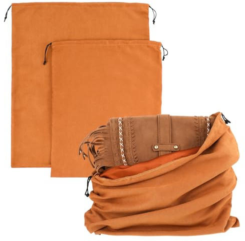 2 Pezzi Sacchetti Antipolvere Borsa Protettiva Per Borse In Seta Con Cordoncino, Sacchetti Di Flanella Con Cordoncino, Borsa Di Conservazione, Grande Sacchetto Di Protezione Con Cordoncino Per