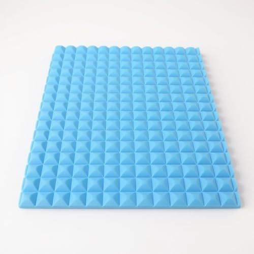 Egg Crate Foam Mattress Topper 2 Thick High Density Blue Upholstery Foam Orthopaedic Pressure Relief Bed Topper for Back, Hip & Shoulder Support – Made in UK (Small Double (120x190cm))