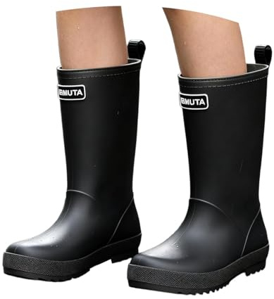 Bottes de pluie légères et moyennes, antidérapantes, adaptées pour la randonnée, le camping et le wading, Noir , 42 EU