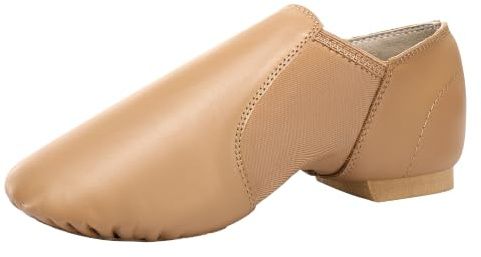 Dynadans Leather Upper Slip-on Jazz Shoe for Girls and Boys (Big Kid/Little Kid/Toddler) 3M Little Kid Brown