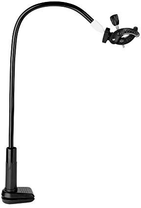 Ymiko 360 Degrés Rotatif Sèche-Cheveux Titulaire Mains Libres Flexion Sèche-Cheveux Stand Toilettage Bras de Table avec Pince pour Chien Chat Pet