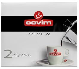 Covim Caffè - Caffè Macinato Premium, 2 Confezioni da 250 g, Espresso Forte e Persistente, Miscela Selezionata di Arabica e Robusta