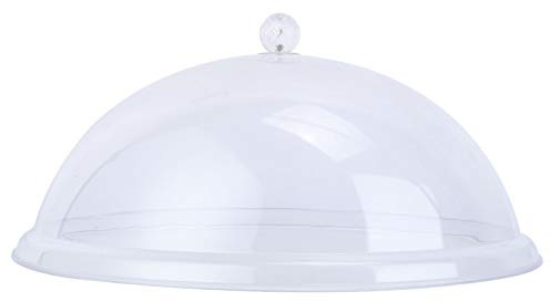 Cabilock Acrylic Food Cover 14 Inches Round Cake Dome Cover Bell Jar Acrylic Display Dome Cloche Clear Food Snack Display Cover for Cake Dessert Succulents Keepsakes
