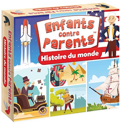 KANGUR Jeu de Plateau Histoire du Monde Familial Jeux de Société pour Enfants Quiz Enfants Contre Parents 6+