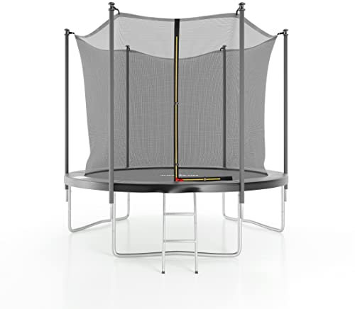 Cama Elástica ø244 cm- 8FT- Red Interior, Colchoneta de protección y Escalera Negro