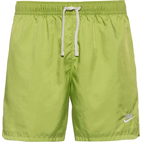 NIKE Herren Retro Woven Short, Vivid Green/White, M