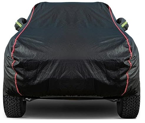 QUYDDC Waterproof Zipper Doors Pickup Car Cover, Ram 1500 2500/ Chevy Avalanche Silverado 1500/ F-150 F-250 Dodge D100 D200, Sunscreen UV Prevention Snowproof Wind, for Indoor Outdoor,for 213-237,B8