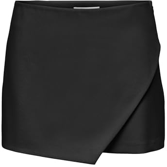 ONLY Onlmist-Yasmine MW - Falda pantalón para Mujer, Negro, 42