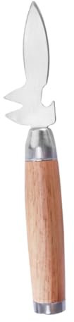 PHENOFICE Coltello Apri Ostriche in Legno e Acciaio Resistente Strumento Da Cucina Per Sgusciare Ostriche e Molluschi Apri Portatile Per Uso Domestico
