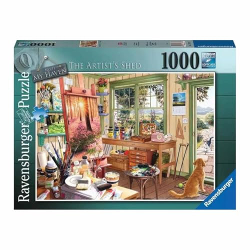 Ravensburger - Puzzle Adulte - Puzzle 1000 pièces - Le cabanon de L'Artiste​ - Adultes et Enfants à partir de 14 Ans - Puzzle de qualité supérieure - Détente & Relaxation - 12001100