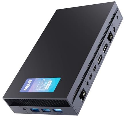 MeLE Overclock X5 Mini PC Core i5 12450H 12th 16GB DDR4 512GB PCIe3.0x4 SSD, 2 x HDMI & 2 x Gigabit Ethernet Lan and 1x Full Function USB-C Small Desktop Computer for Office Industrial