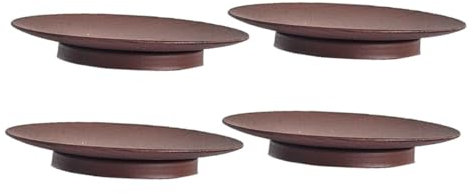 HAWILLOSCH 4pezzi Vassoi Per Candele in Base Decorativa Per Candele Piattini Semplici in Base Per Candela Per Uso
