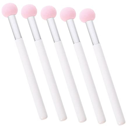 LIFKOME 5pcs Éponges Maquillage de Tête de Champignon sans Latex, Élasticité et Douces Visage, Applicateur de Poudre Confortable pour Femmes