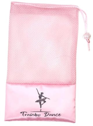 Oshhni Borsa per Scarpe Da Punta, Borsa Porta Scarpe Da Balletto, Sacchetti per Calzature Con Coulisse per Contenere Scarpe Con Suola Morbida Fino Alla Taglia 43, Rosa