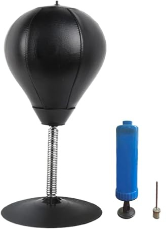 Boxe Punching Ball Saco de Boxeo Escritorio con Ventosa, Saco Mesa, Pelota Tress Buster