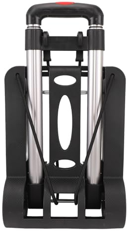 MasYosh Carretilla de Mano Plegable, Carrito de Carga Ligero de Aleación de Aluminio de 40kg para Transporte de Equipaje de Compras