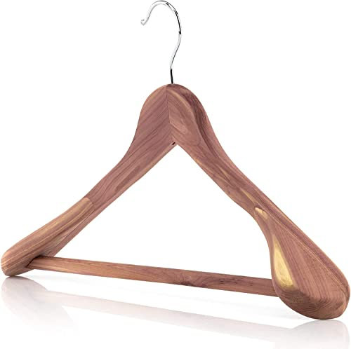 Hangerworld 10 Zedernholz Kleiderbügel 45cm Mit Breiten Schultern