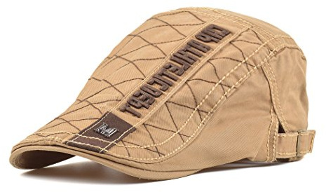 Adantico Homme Chapeau Coton Bérets Falt Cap Printemps (Kaki)