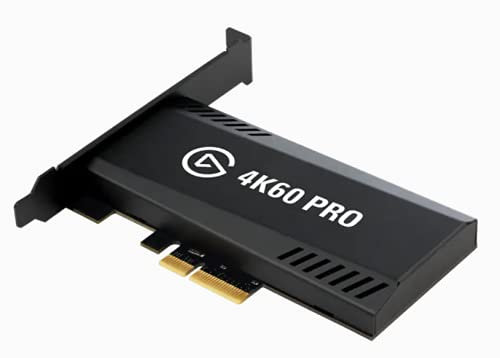 Elgato Game Capture 4K60 Pro MK.2-4K60 HDR10 Acquisizione e passthrough, scheda di acquisizione PCIe, tecnologia a bassa latenza superiore (rinnovata)..