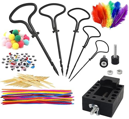 WOBBLO DIY Kastanienbohrer – Werkzeugset für Kleinkinder, Bastelspielzeug mit Kastaniennadeln | Bastelspielzeug zur Verhinderung von Spielsucht und Verbesserung