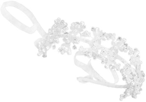 Diadema de Perlas Plateada de Aleación para Novia y Niña