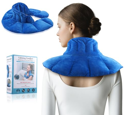 Cuscino termico per collo cervicale, cuscino termico per collo, borsa dell'acqua calda a microonde per alleviare il dolore di stomaco alla schiena e alle spalle