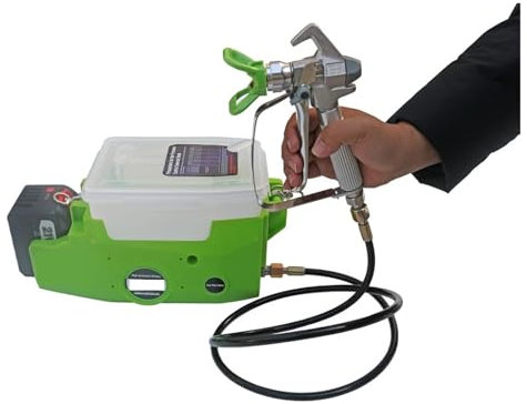 Spruzzatore di vernice Macchina spruzzatrice portatile da 500 W, vernice al lattice, pistola a spruzzo ad alta pressione, zaino, batteria al litio, macchina for pittura murale