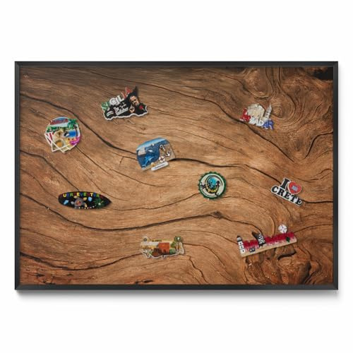 Tableau Aimanté 100x70 cm Design Moderne – Panneau Mural Magnétique Avec Cadre Plastique, Mémo Board Pratique Pour Bureau, Cuisine, Salle De Classe Et Chambre