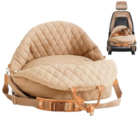 Silla Elevador para Perros en Coche | Cama Suave Lavable portátil,Asiento para Coche y transportín para Perros pequeños | para Mascotas pequeñas, Gatos, camionetas, SUV, Viajes, Camping y
