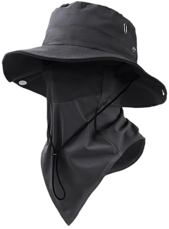 Chapeau de pour homme - Couvre-Chef À Large Bord Avec Protection Faciale | Chapeau Protection Solaire,Pour randonnée, voyage, vacances, plage, plein air, camping, pique-nique, hommes, femmes, adultes,