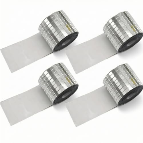 Espejo Mosaico Pegatina Cristal Decorativo Baldosa Adhesiva Reflectante Recortable Se Adapta a Jarrones y Adecuada para Artesanía Decoración de Mesa