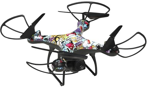 Drone Denver DCH-350 con batteria potente. Fotocamera HD. Funzione di mantenimento dell'altitudine. Tempo di volo per carica: 22 minuti
