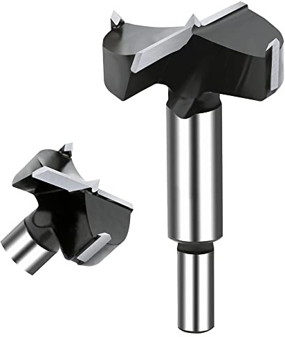NICAVKIT Volframstål skogsborr 45 mm, professionell skogsborr bit trähålskärare, träborr krukborr konstborr för trä och lövträ
