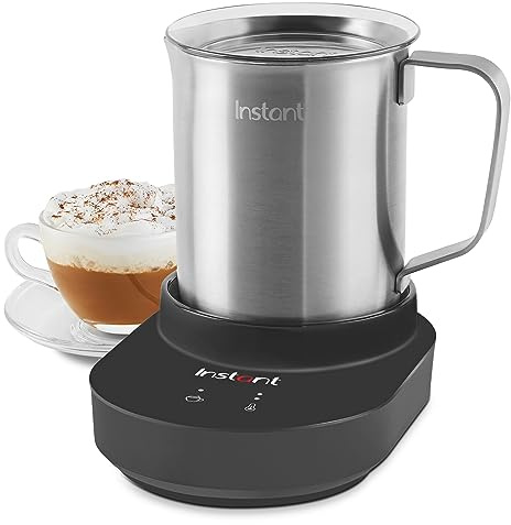 Instant Pot Instant MagicFroth 9-in-1 Electric Milk Steamer and Frother, 17oz Stainless Steel Pitcher, Hot and Cold Foam Maker and Milk Warmer for Lattes, Cappuccinos, Macchiato