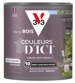 V33 Peinture Bois Couleurs d'ICI - Violine fumé - 0,5L