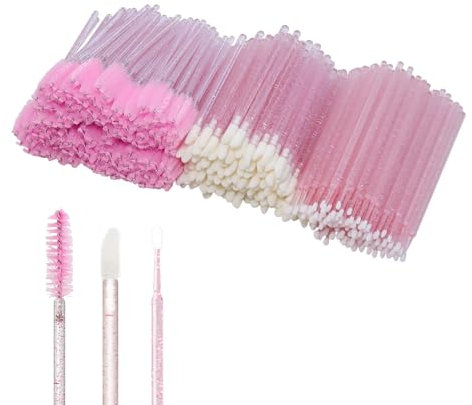 ANNAFRIS 300pcs Wimpern Bürsten Set Wimpernbürste Lippenpinsel Wimpern Mascara Pinsel (Brush Kit-B)