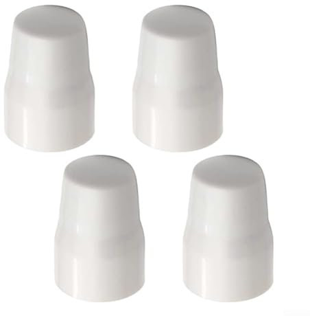 Hasaller Radiator Valve Cap ABS Plastic Radiator Valve Cap Radiator Valve White Push Fit Cover Cap Fitting Replacement Safety Radiator Valve Cap Plastic Vale Cap Replacement Valve Covers(4Pcs)