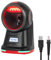 OBZ Desktop Barcode Scanner 1D 2D QR-Code | USB-Kabelgebundener Hands-Free mit Omnidirektionalem Scankopf | Kompatibel mit macOS, Android, Windows, POS | Für Supermärkte, Lager, Mobile Payment