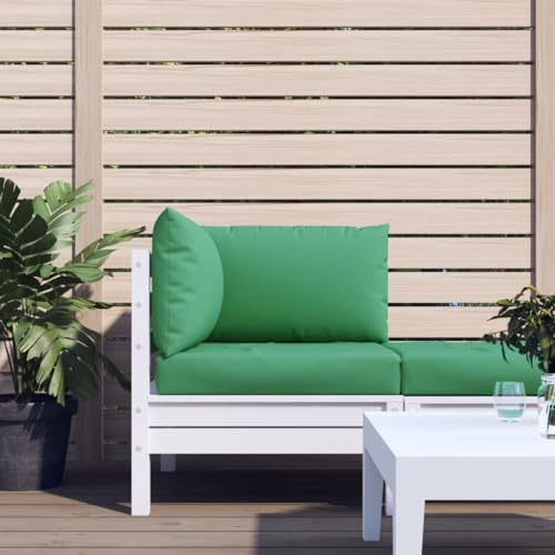 MBDRKVGF 3-Piece Pallet Cushion Set, Green Oxford Fabric Outdoor Patio Sofa Seat Back and Side Cushions, Water-Repellent Breathable Indoor Furniture Pads, 23.6 x 23.6 x 2.4 Inch