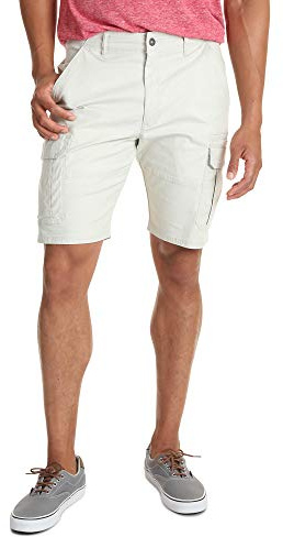 Wrangler Authentics Men's Classic Cargo Stretch Short, Dark Putty Ripstop, 34