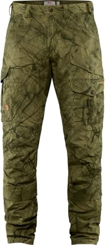 Fjallraven Barents Pro Hunting Trousers M Pantaloni Sportivi, Uomo, Green Camo-Deep Forest, 54